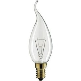 Global-Lux tip kaarslamp 40W E14 helder 230V nr: 5-9906
