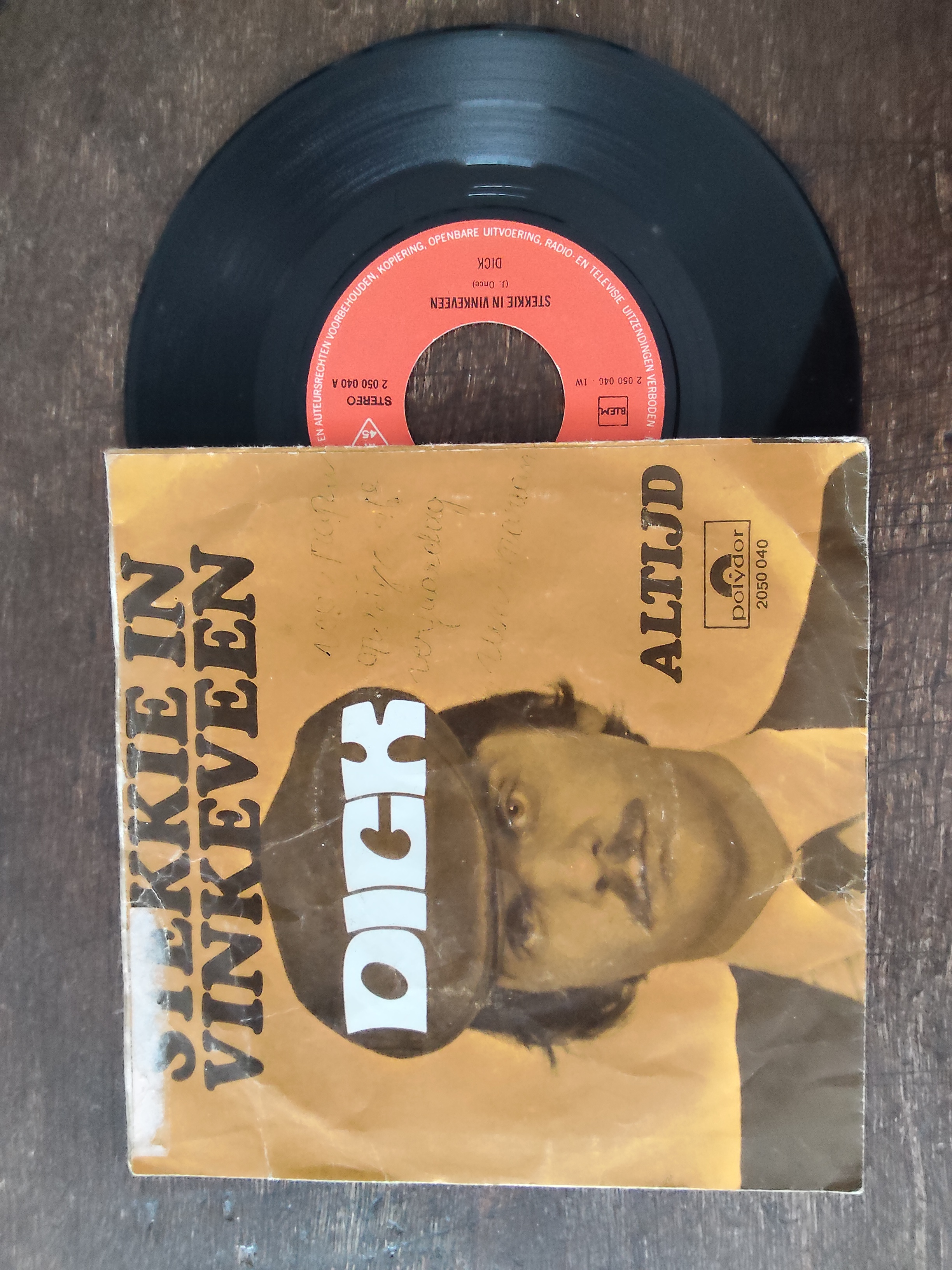 Dick met Stekkie in Vinkeveen 1970 Single nr S20256922
