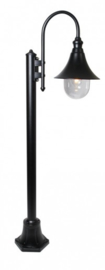 Buitenlamp mast h-136cm serie Calice II zwart E27 nr: FL700-10