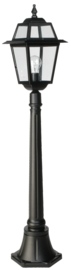 Buitenlamp mast 116cm serie Perla zwart nr: 134
