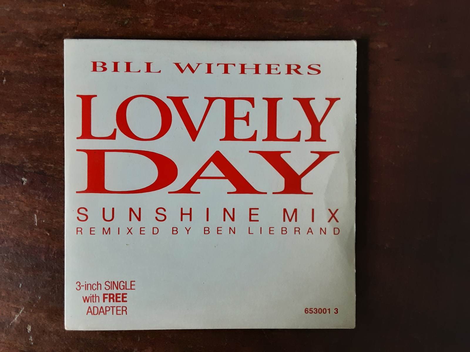 Bill Withers met Lovely Day sunshine mix 1988 CD maxi single nr CD2024306