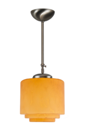 Schuifstang kort H 60-83 mat nikkel met glazen bol Phineas deco marmer 24cm 7Sr1-2424.70