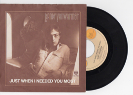 Randy Vanwarmer met Just when I needed you most 1979 Single nr S2021739