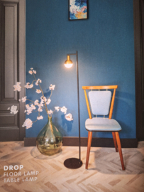 Hanglamp model Drop rond 3-lichts GU10 h200cm d30cm zwart messing nr 05-HL4247-0230