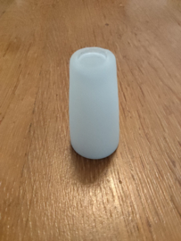 Trechter glaasje opening 1,1cm klemveer mat wit 2-laags