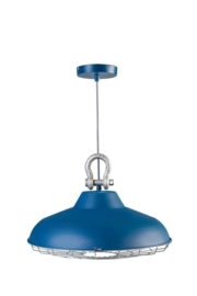 Hanglamp model Industry metaal blauw 45cm E27 nr 05-HL4366-35