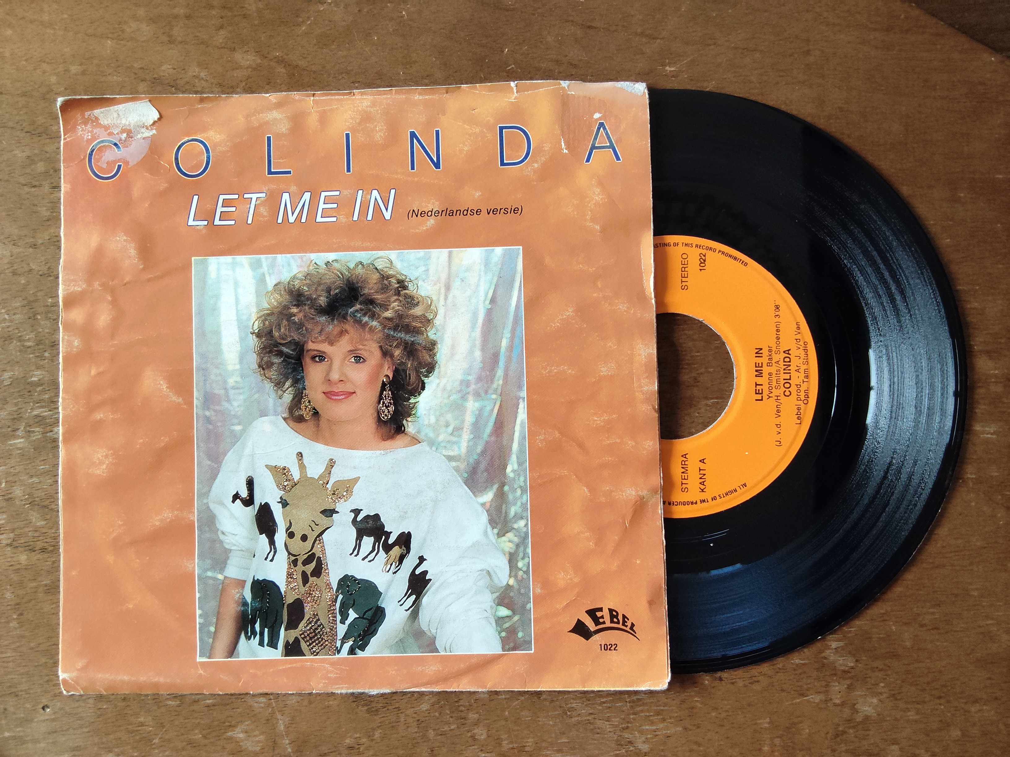 Colinda met Let me in 1987 Single nr S20256997