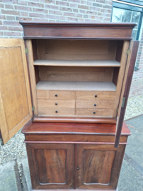 Antiek mini medicijn kabinet omstreeks 1890 mahonie br-85cm nr K202537
