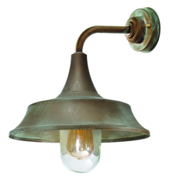 Buitenlamp verkoperd messing Maritiem kap32cm E27 IP44 nr 233124