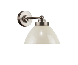 Wandlamp wand mini mat nikkel met champagne kapje model Calimero nr 7WM-195.50