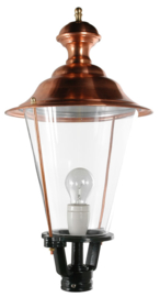 Buitenlamp lichtkop h-59cm koper serie Nuova nr 1531