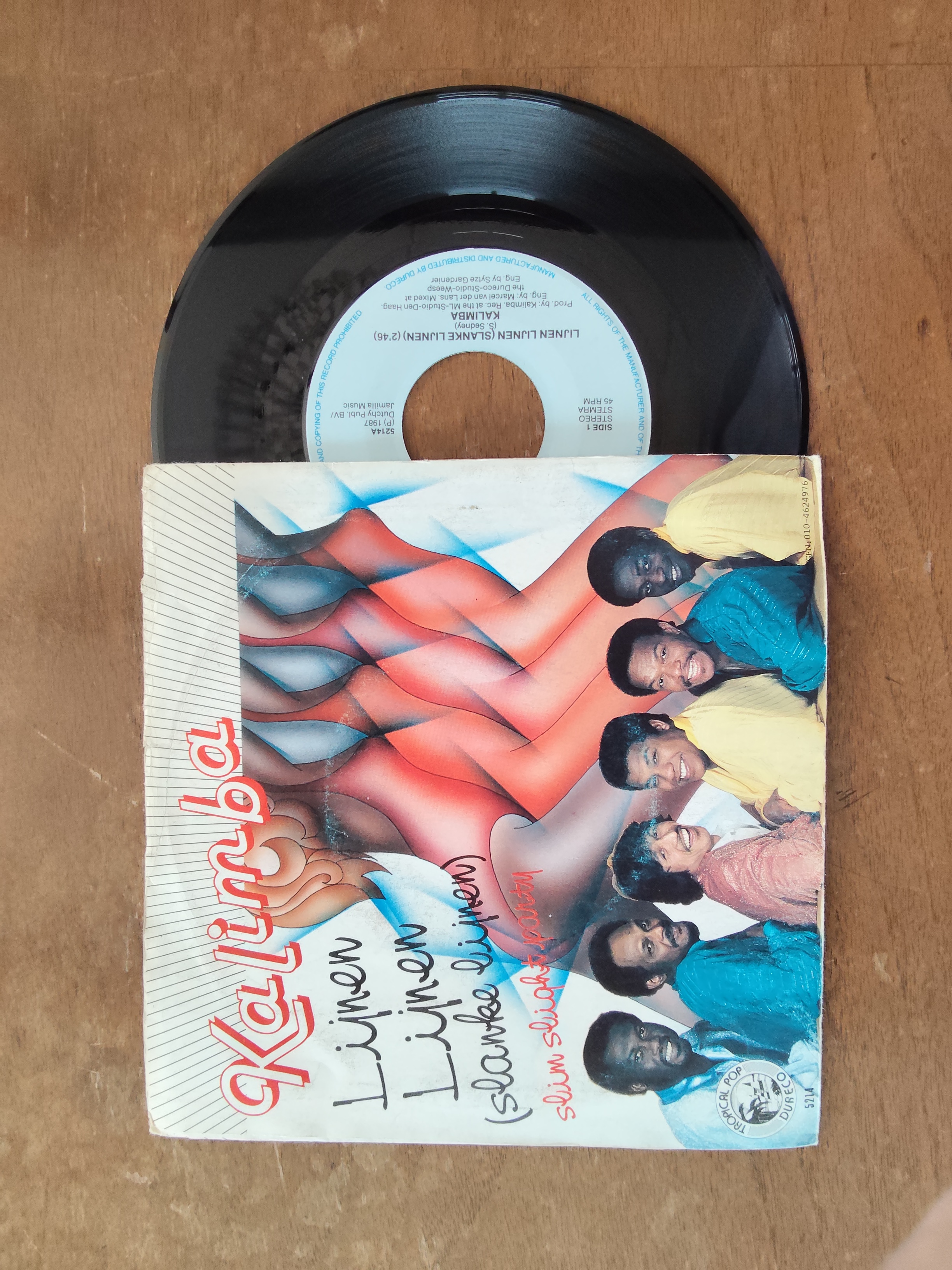 Kalimba met Lijnen Lijnen (slanke lijnen) 1987 Single nr S20256897