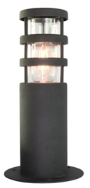 Buitenlamp mast RVS zwart h 30cm 2jr garantie nr: 21081