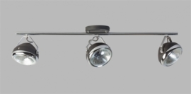 Plafondspot Head 3L h20cm zwart chrome nr 05-SP4251-1130