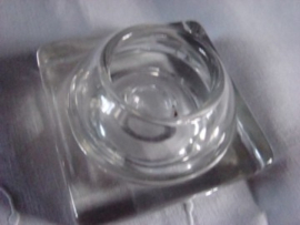 Grote glazen inktpot