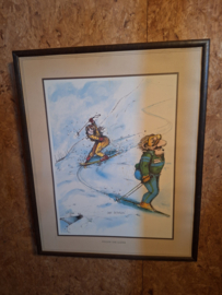 S50 Oude poster Titel Follow the leader gesigneerd Gary Paterson