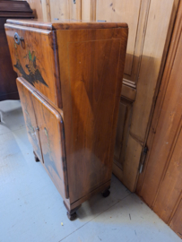 Art-Deco mini bar met chinees lakwerk 1940-1950 Rivington London nr K20249