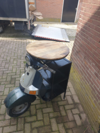 Scooter statafel blad dia-62cm hoog-112cm met opbergvakken nr30022