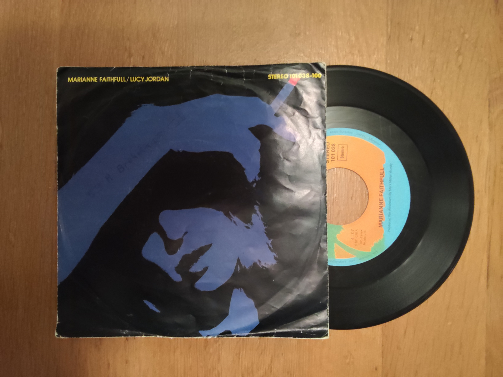 Marianne Faithful met The ballad of Lucy Jordan 1979 Single nr S20246174