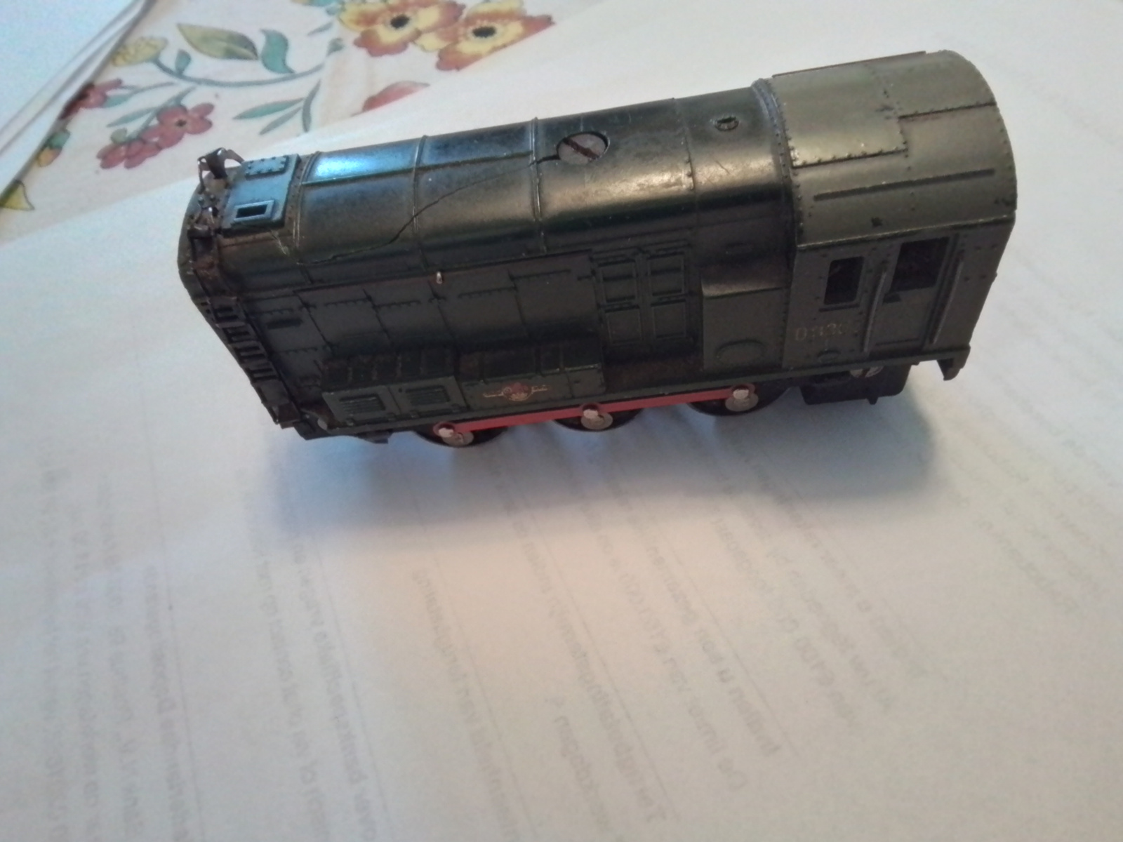 Oude rangeerlocomotief A HORNBY DUBLO 22310-6-0 diesel sthunter D3302..