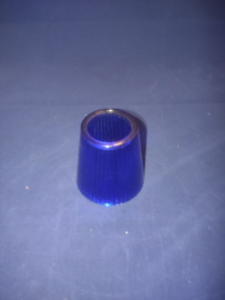 Blauw glazen kapje d8,2cm geschikt voor grote E27 fitting nr bl885