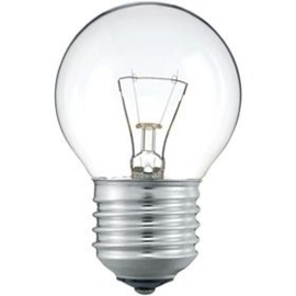 Global-Lux kogellamp 40W E27 helder 230V nr: 6-240227