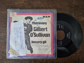 Gilbert O'Sullivan met Matrimony 1972 Single nr S20233066