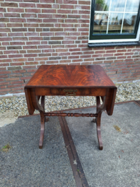 Engels mahonie hangoor tafel met la van omstreeks 1880 nr T20243