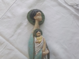 Maria beeld met kindje Jezus  Sanchez Amphora