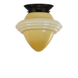 Plafonniere midden bruin champagne oliepot bol L. nr 2P2-300.50