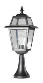 Buitenlamp sokkel 53cm serie Perla zwart nr: 132