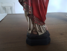 Antiek beeld  heilig hart Jezus.
