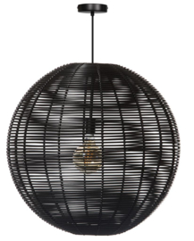 Hanglamp showmodel Black Jack d70cm h110cm zwart 1xE27 nr 05-HL4465-70-30S
