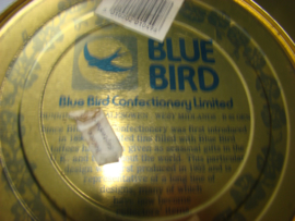 Rond toffee blik van Blue Bird.