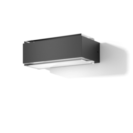 Edelstaal buitenlamp wand antraciet down/up light IP65 H-11cm LED nr: 9027