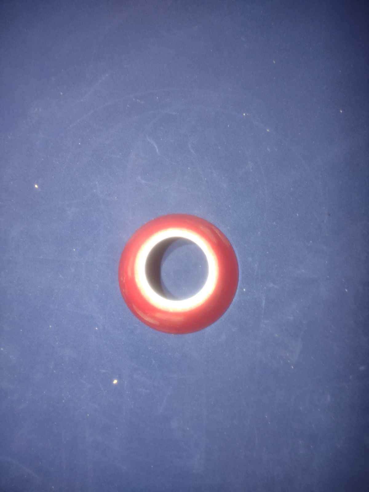 glazen kap trechtertje E14 d7cm h7cm licht rood opaal nr 75.lr