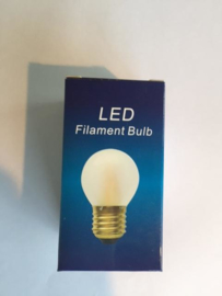 Global-Lux filament kogellamp E27 2W 230V mat nr 6-183397