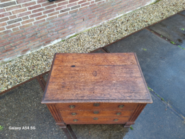 Antieke eiken ladenkast of commode omstreeks 1860 br-92cm nr K202434