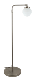 Vloerlamp Haaks mat nikkel verst:106-170 bol opaal Sonate nr 7Vh-477