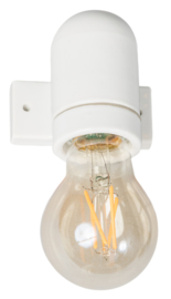Vintage wandlamp Corodex porselein wit E27 h8 br7,5 d8 nr 05-FK8812-31