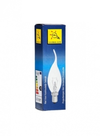 Global-Lux tip kaarslamp 15W E14 helder 230V nr: 5-9904
