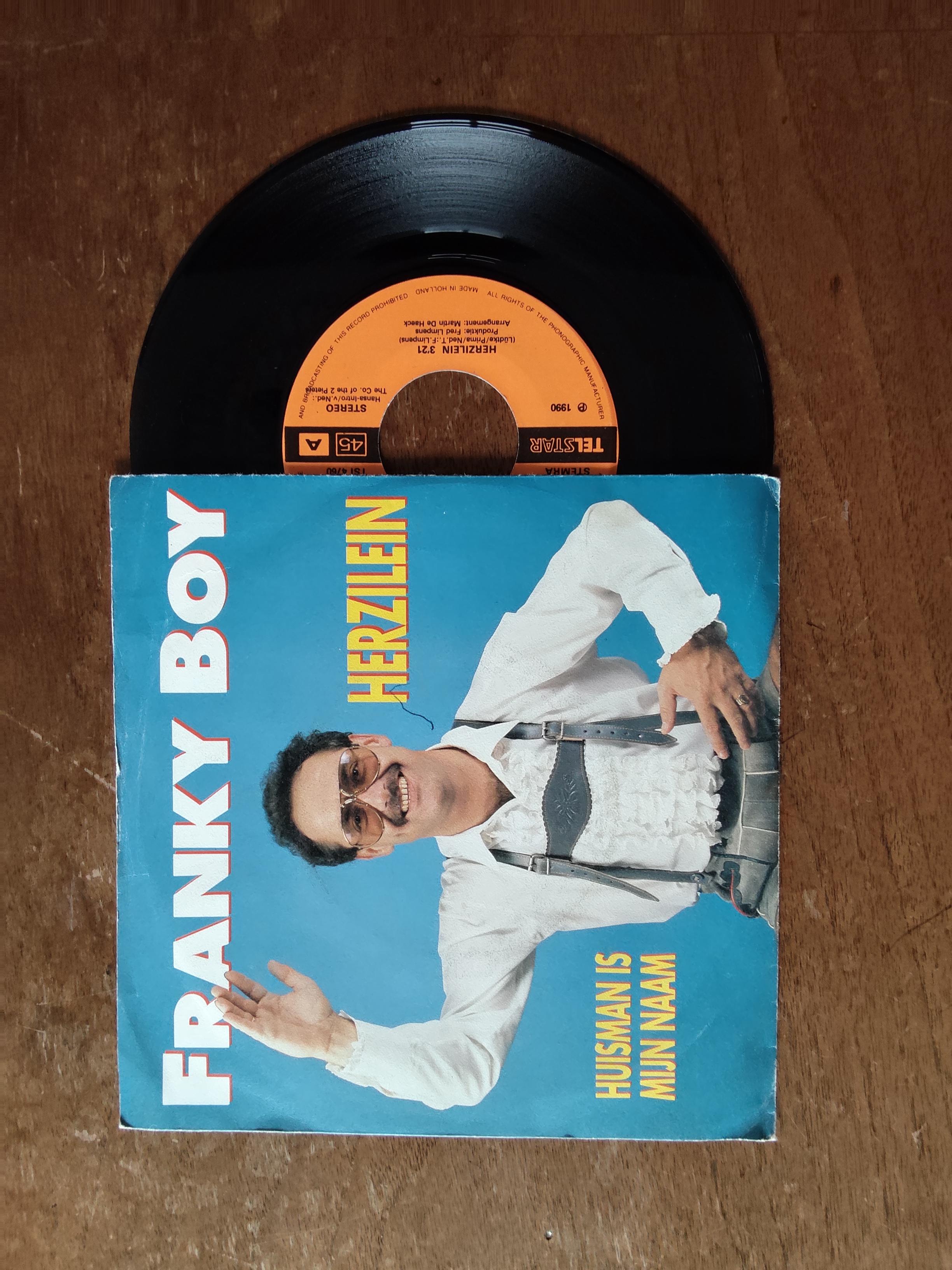 Franky Boy met Herzilein 1990 Single nr S20256906