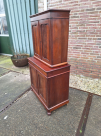 Antiek mini medicijn kabinet omstreeks 1890 mahonie br-85cm nr K202537