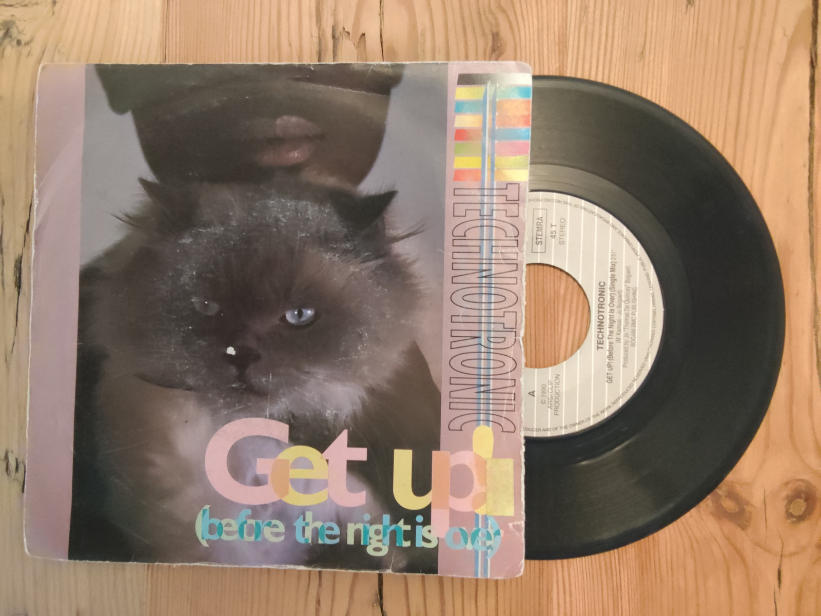 Technotronic met Get up (before the night is over) 1990 Single nr S20256504