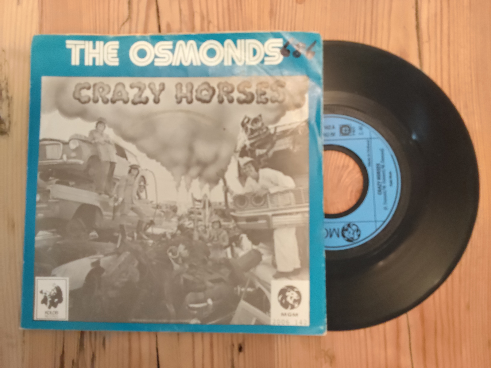 The Osmonds met Crazy horses 1972 Single nr S20221407