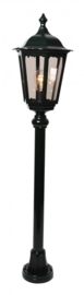Buitenlamp mast h-100 serie Cartella II in zwart leverbaar nr: FL2067