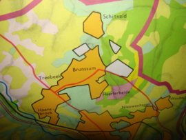 Landkaart Midden-  en Zuid-Limburg