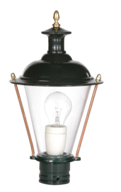 Buitenlamp lichtkop h-34cm antiek groen/koper serie Nuova nr 1590