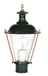 Buitenlamp lichtkop h-34cm antiek groen/koper serie Nuova nr 1590