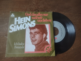 Hein Simons met Und das alles nur weil wir uns lieben 1977 Single nr S20222064